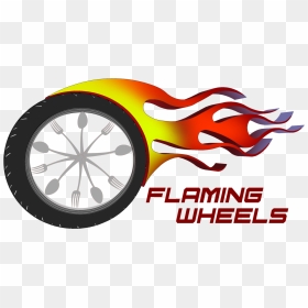 Flaming Wheels First Food - Truck, HD Png Download - wheels png