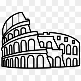 Ancient Rome Colosseum Drawing, HD Png Download - colosseum png
