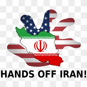 Hands Off Iran - Us Hands Off On Iran, HD Png Download - iran flag png
