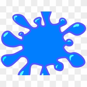 Light Blue Clipart Clip Art Blue - Color Splash Clipart, HD Png Download - blue paint splatter png