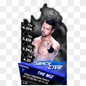 Randy Orton Wwe Supercard, HD Png Download - the miz png