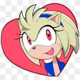 Sapphire With A Corazón - Amy Rose Sonic X, HD Png Download - sonic head png