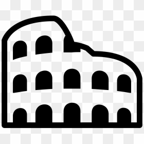 The Roman Colosseum Viewed From The Side, Long Abandoned - Coliseum Icon, HD Png Download - colosseum png
