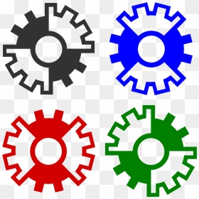 Abstract Gear Wheels Clip Arts - Gear Drawing, HD Png Download - wheels png