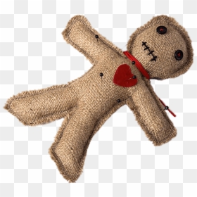 Voodoo Doll With Red Heart - Voodoo Doll Transparent Background, HD Png Download - doll png