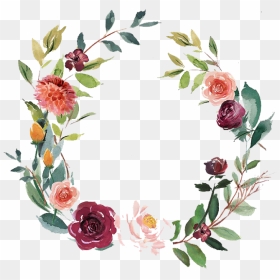 Watercolor Rustic Flowers, HD Png Download - floral clipart png