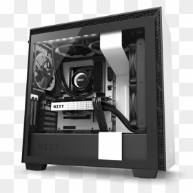 Png Bubble Game Machine Black And White - Nzxt Pc, Transparent Png - gaming computer png