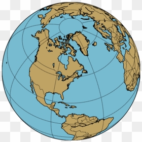 Orthographic Map Example Python - Globe, HD Png Download - earth .png