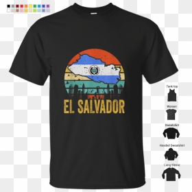 T-shirt, HD Png Download - el salvador flag png