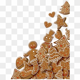 Christmas Day Gingerbread Man Food Decoration Vector - Christmas Day, HD Png Download - gingerbread png