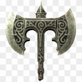 Elder Scrolls Skyrim Broken Steel Battle Axe Clip Arts - Skyrim Steel Battleaxe, HD Png Download - battle axe png