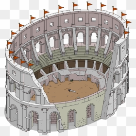 Simpsons Tapped Out Coliseum, HD Png Download - colosseum png