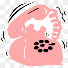 Telephone Pink Phone Clip Art At Clker - Pink Phone Clipart, HD Png Download - phone clipart png