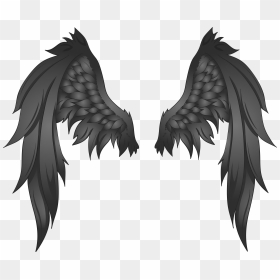 Black Wings Clipart Clip Free Download Black Wings, HD Png Download - white wings png