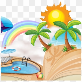 Summer Clipart Bag , Png Download - Cover Page For Summer Holiday Homework, Transparent Png - summer clipart png