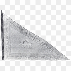 Triangular Silk Flag Of Qajar Dynasty Iran - Qajar Dynasty, HD Png Download - iran flag png