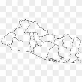 Colorear El Salvador Mapa Png Silueta, Transparent Png - guatemala flag png
