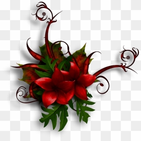 Floral Clipart Winter - Flower, HD Png Download - floral clipart png