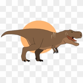Trex Clipart Running - Dinosaur Art Gif Transparent Background, HD Png Download - t-rex png