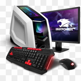 Ibuypower Gaming Pc Red, HD Png Download - gaming computer png