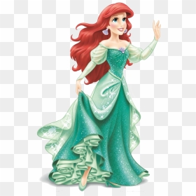 Ariel Doll Png - Princess Ariel Green Dress, Transparent Png - doll png
