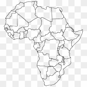 Africa Outline Png - Black Outline Of Africa, Transparent Png - africa outline png