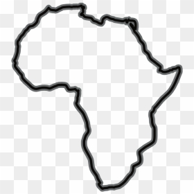 Africa Outline Drawing , Png Download - Orange Outline Of Africa, Transparent Png - africa outline png