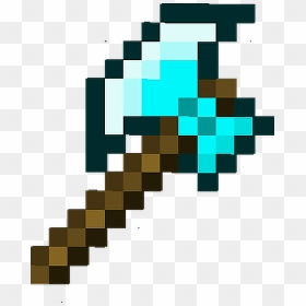 This Is Not Mine - Enchanted Minecraft Diamond Axe, HD Png Download - battle axe png