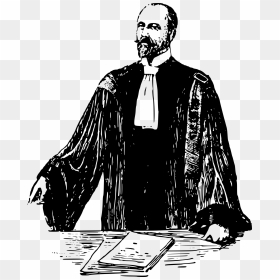 French Lawyer, Early 20th Century - Lawyer Drawing, HD Png Download - lawyer png