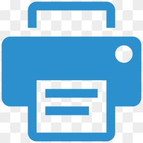 Blue Icon Printer Png - Icon Print Circle Png Blue, Transparent Png - printer icon png