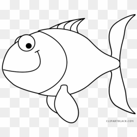 Library Of Fish Outline Svg Transparent Stock Black - Clip Art Black And White Fish, HD Png Download - fin png