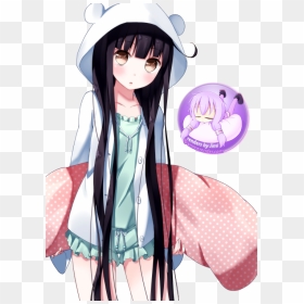 Transparent Anime Girl - Kawaii Hoodie Anime Girl, HD Png Download - cute anime girl png