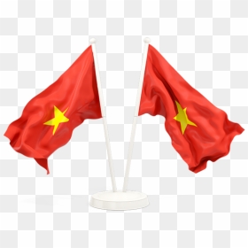 Two Waving Flags - Waving Burkina Faso Flag, HD Png Download - vietnam flag png