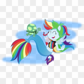 Chibi, Cute, Equestria Girls, Eyes Closed, Fin Wings, - Equestria Girls Kartun My Little Pony, HD Png Download - fin png
