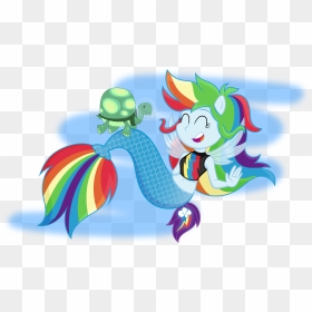 Chibi, Cute, Equestria Girls, Eyes Closed, Fin Wings, - Equestria Girls Kartun My Little Pony, HD Png Download - fin png