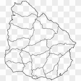 Uruguay Departments Blank - Blank Map Of Uruguay, HD Png Download - blank png image