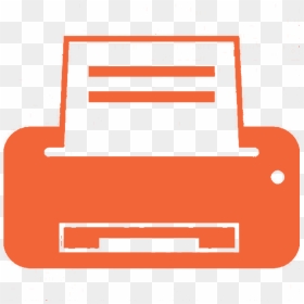 Printer Icon Png Orange , Png Download - Printer Clip Art, Transparent Png - printer icon png