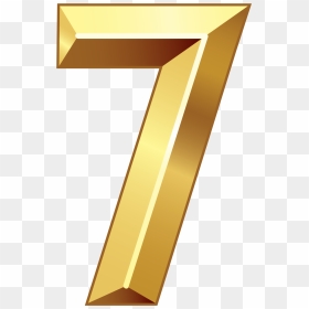 Gold Number Seven Png, Transparent Png - phone clipart png