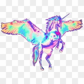 Unicorns Transparent Holo - Transparent Unicorn, HD Png Download - holographic png