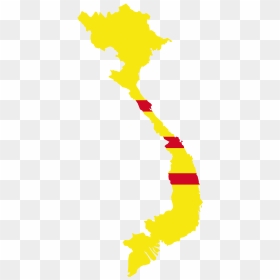 South Vietnam Flag Map , Png Download - Map Flag Of Vietnam, Transparent Png - vietnam flag png