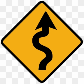 Curvy Road Signs, HD Png Download - danger png