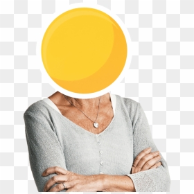Body With Emoji Face , Png Download - Sitting, Transparent Png - emoji face png