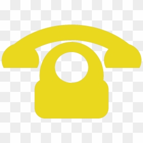 Yellow Phone Svg Clip Arts - Telephone, HD Png Download - phone clipart png