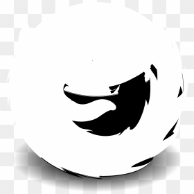 Mozilla Firefox White Logo, HD Png Download - firefox logo png