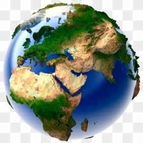 World Physical Map 3d, HD Png Download - earth .png
