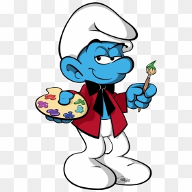 Painter Smurf Clipart , Png Download - Painter Smurf, Transparent Png - smurf png