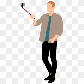 Man Taking A Selfie - Selfie Clipart Png, Transparent Png - selfie png