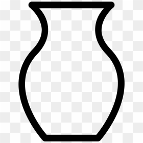 Black And White Pottery Png - Vase Clipart Black And White, Transparent Png - africa outline png