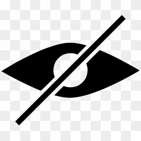 Blind Eye Visually Challenged Impaired Comments - Eye Password Icon Png, Transparent Png - password icon png