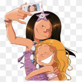 The Sisters Wendy And Marine Take A Selfie - Marine En Wendy Sisters, HD Png Download - selfie png